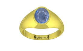 Panchdhatu Ceylon Blue Sapphire Ring Prime Quality (R12)