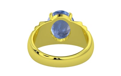 Panchdhatu Ceylon Blue Sapphire Ring Prime Quality (R4)