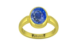 Panchdhatu Ceylon Blue Sapphire Ring Prime Quality (R6)