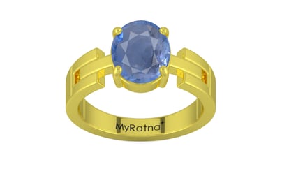 Panchdhatu Ceylon Blue Sapphire Ring Prime Quality (R8)