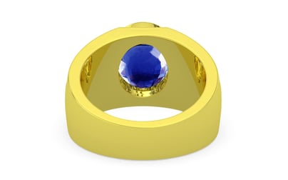 Panchdhatu Ceylon Blue Sapphire Ring Rare Quality (R1)