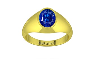 Panchdhatu Ceylon Blue Sapphire Ring Rare Quality (R12)