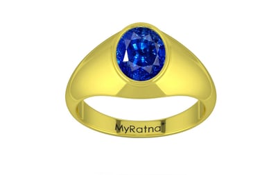 Panchdhatu Ceylon Blue Sapphire Ring Rare Quality (R12)