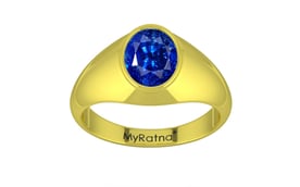 Panchdhatu Ceylon Blue Sapphire Ring Rare Quality (R12)