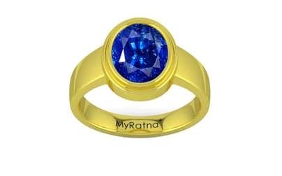 Panchdhatu Ceylon Blue Sapphire Ring Rare Quality (R3)