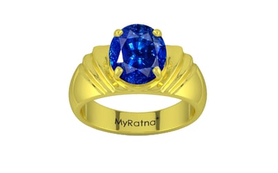 Panchdhatu Ceylon Blue Sapphire Ring Rare Quality (R4)