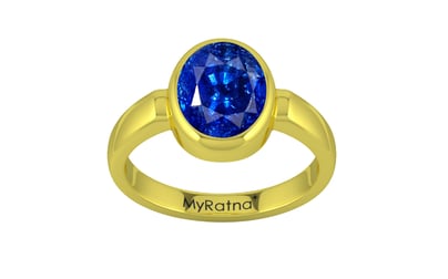 Panchdhatu Ceylon Blue Sapphire Ring Rare Quality (R6)