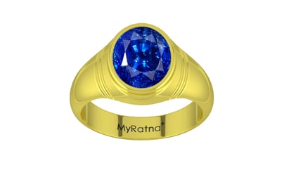 Panchdhatu Ceylon Blue Sapphire Ring Rare Quality (R7)
