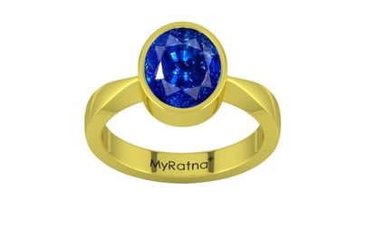 Panchdhatu Ceylon Blue Sapphire Ring Rare Quality (R9)