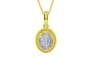 Panchdhatu Ceylon White Sapphire Pendant Fine Quality (P7)