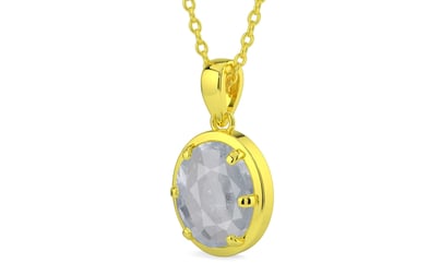 Panchdhatu Ceylon White Sapphire Pendant Fine Quality (P8)