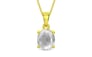 Panchdhatu Ceylon White Sapphire Pendant Limited Quality (P10)