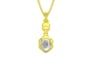 Panchdhatu Ceylon White Sapphire Pendant Limited Quality (P6)