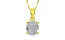 Panchdhatu Ceylon White Sapphire Pendant Prime Quality (P10)