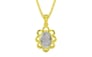 Panchdhatu Ceylon White Sapphire Pendant Prime Quality (P3)