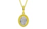 Panchdhatu Ceylon White Sapphire Pendant Prime Quality (P7)