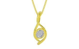 Panchdhatu Ceylon White Sapphire Pendant Rare Quality (P1)