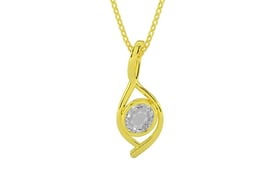 Panchdhatu Ceylon White Sapphire Pendant Rare Quality (P1)