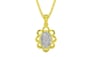Panchdhatu Ceylon White Sapphire Pendant Rare Quality (P3)