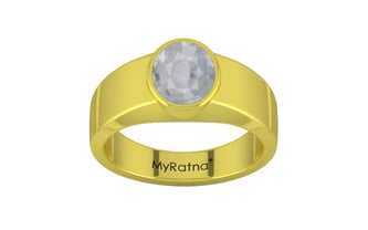 Panchdhatu Ceylon White Sapphire Ring Fine Quality (R10)