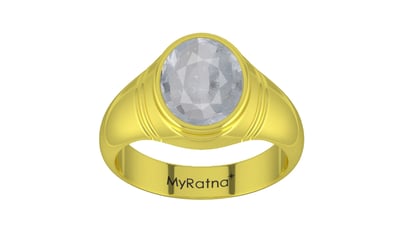 Panchdhatu Ceylon White Sapphire Ring Fine Quality (R7)