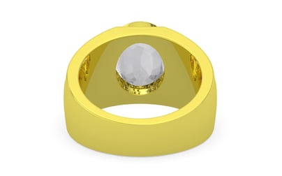 Panchdhatu Ceylon White Sapphire Ring Limited Quality (R1)