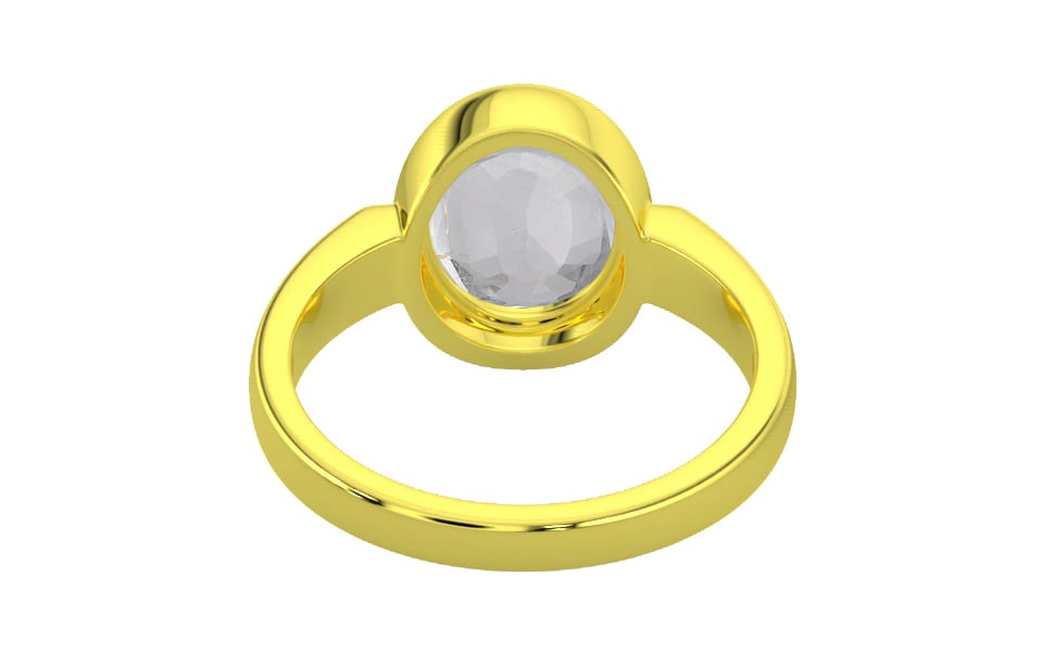 Panchdhatu Ceylon White Sapphire Ring Limited Quality (R6)