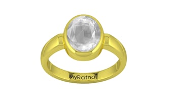 Panchdhatu Ceylon White Sapphire Ring Limited Quality (R6)