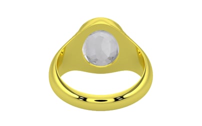 Panchdhatu Ceylon White Sapphire Ring Limited Quality (R7)