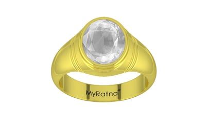 Panchdhatu Ceylon White Sapphire Ring Limited Quality (R7)