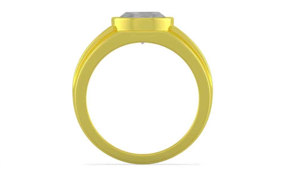 Panchdhatu Ceylon White Sapphire Ring Prime Quality (R1)