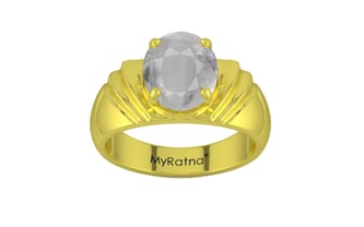 Panchdhatu Ceylon White Sapphire Ring Prime Quality (R4)