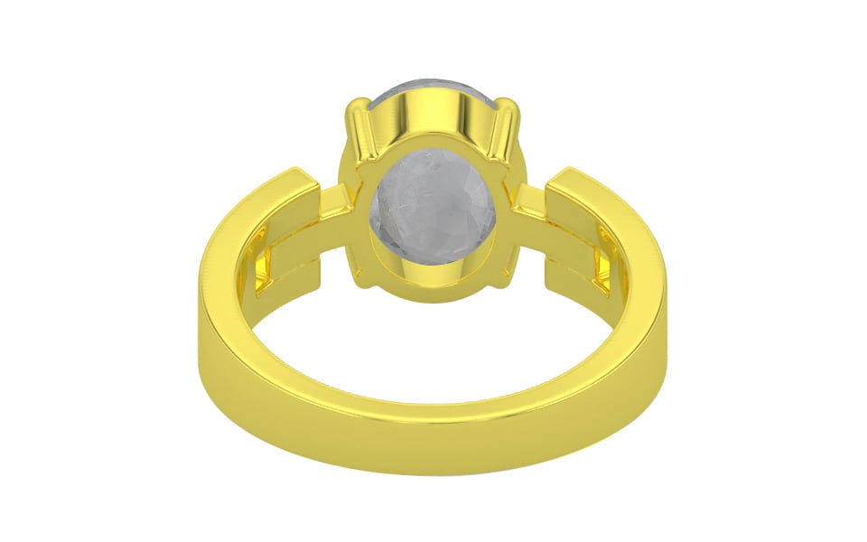 Panchdhatu Ceylon White Sapphire Ring Prime Quality (R8)