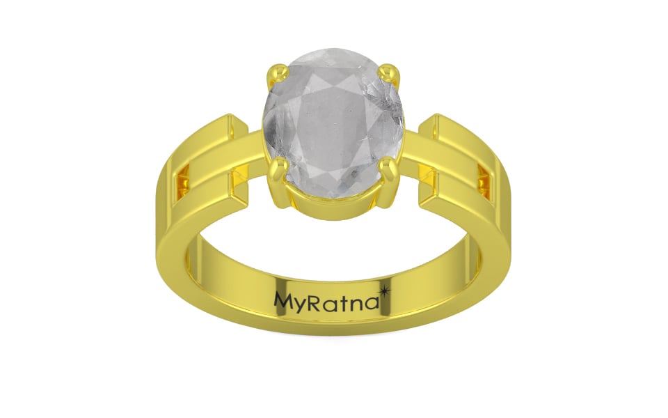 Panchdhatu Ceylon White Sapphire Ring Prime Quality (R8)