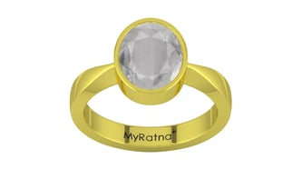 Panchdhatu Ceylon White Sapphire Ring Prime Quality (R9)