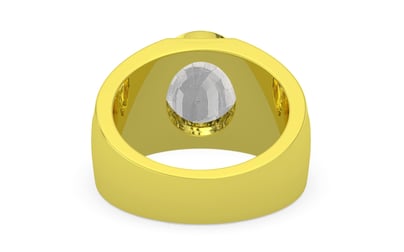 Panchdhatu Ceylon White Sapphire Ring Rare Quality (R1)