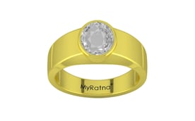 Panchdhatu Ceylon White Sapphire Ring Rare Quality (R10)