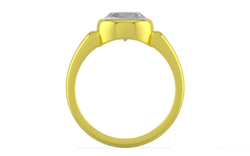 Panchdhatu Ceylon White Sapphire Ring Rare Quality (R6)