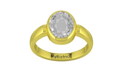 Panchdhatu Ceylon White Sapphire Ring Rare Quality (R6)