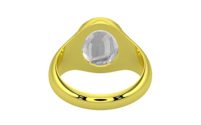 Panchdhatu Ceylon White Sapphire Ring Rare Quality (R7)