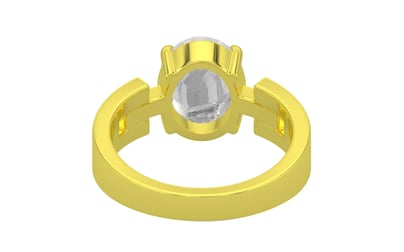 Panchdhatu Ceylon White Sapphire Ring Rare Quality (R8)