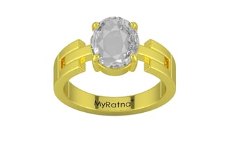 Panchdhatu Ceylon White Sapphire Ring Rare Quality (R8)