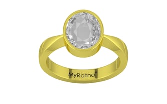 Panchdhatu Ceylon White Sapphire Ring Rare Quality (R9)