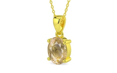 Panchdhatu Ceylon Yellow Sapphire Pendant Fine Quality (P10)