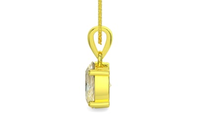 Panchdhatu Ceylon Yellow Sapphire Pendant Fine Quality (P10)