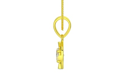 Panchdhatu Ceylon Yellow Sapphire Pendant Fine Quality (P11)