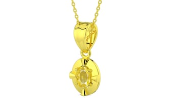 Panchdhatu Ceylon Yellow Sapphire Pendant Limited Quality (P11)