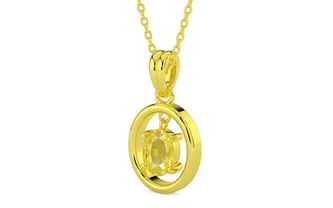 Panchdhatu Ceylon Yellow Sapphire Pendant Limited Quality (P2)