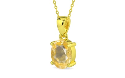 Panchdhatu Ceylon Yellow Sapphire Pendant Prime Quality (P10)