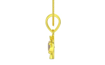 Panchdhatu Ceylon Yellow Sapphire Pendant Prime Quality (P11)